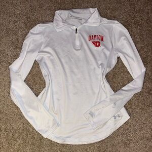 Under Armour Women's White Quarter-Zip Top